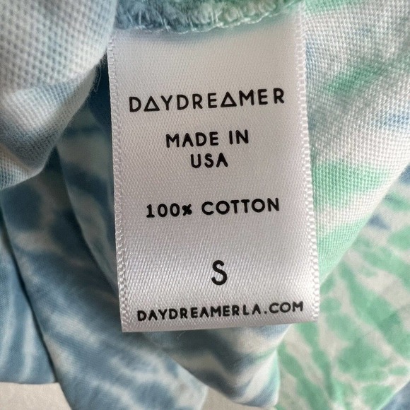 DayDreamer Revolve Small Tie Dye Long Sleeve Crop Tee Boho Blogger Favorite Ac23 - Picture 6 of 7